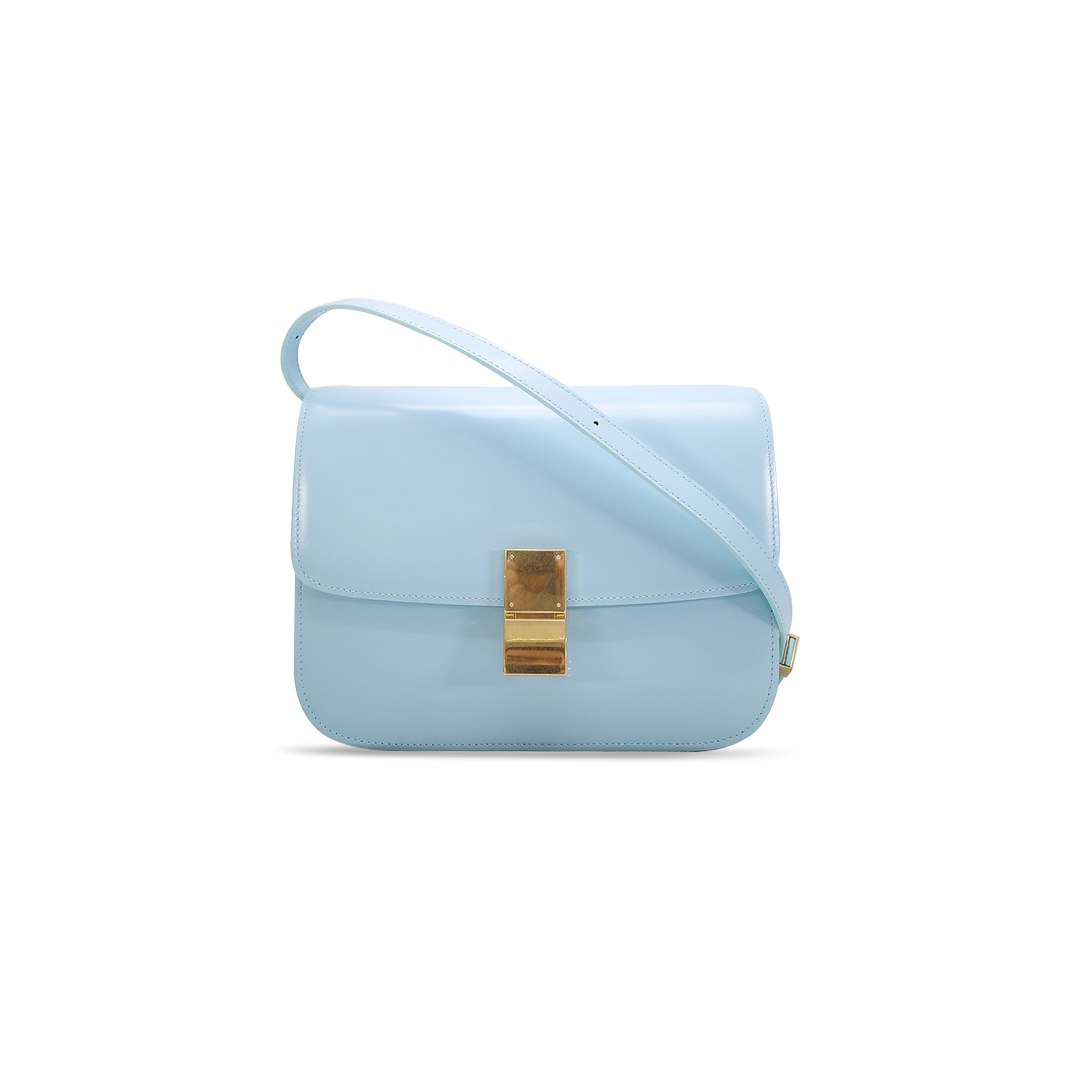 CELINE MEDIUM SHOULDER BAG IN TEEN CLASSIC STRIPED CALFSKIN 164173DLS.27FX (24*18*7cm)